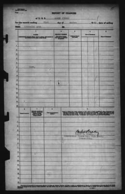 Thumbnail for Report of Changes > 31-Aug-1943