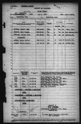 Thumbnail for Report of Changes > 14-Oct-1943