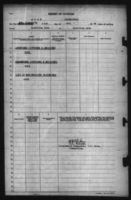 Thumbnail for Report of Changes > 23-Oct-1943