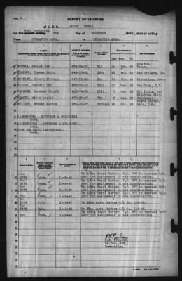 Report of Changes > 9-Nov-1943