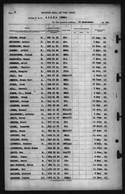 Muster Rolls > 30-Sep-1944