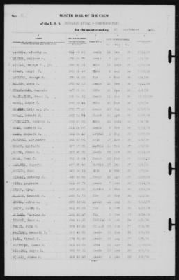 Thumbnail for Muster Rolls > 30-Sep-1939