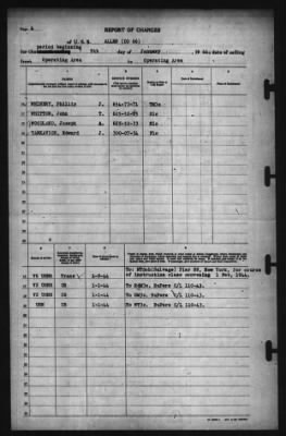 Report of Changes > 9-Jan-1944