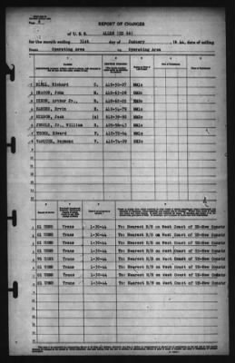 Report of Changes > 31-Jan-1944