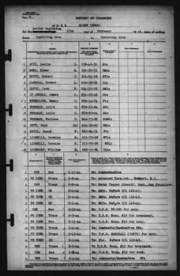 Thumbnail for Report of Changes > 17-Feb-1944