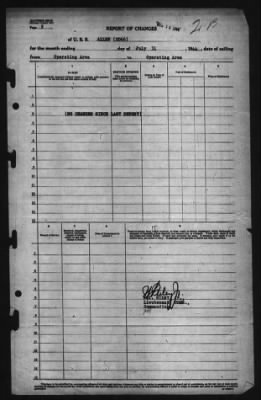 Thumbnail for Report of Changes > 31-Jul-1944