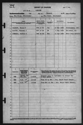 Thumbnail for Report of Changes > 5-Jan-1940