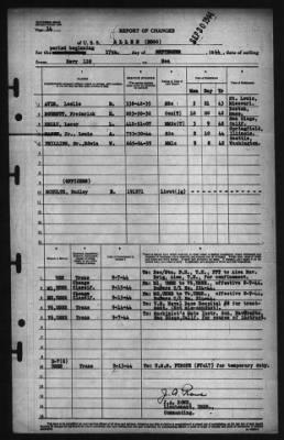 Thumbnail for Report of Changes > 17-Sep-1944