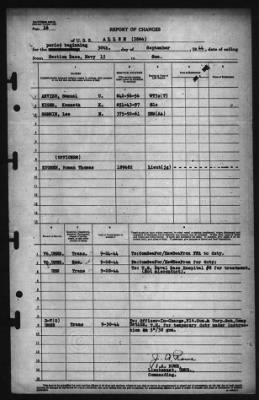 Thumbnail for Report of Changes > 30-Sep-1944