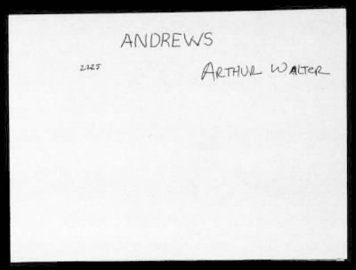 Thumbnail for Arthur William > Andrews, Arthur William