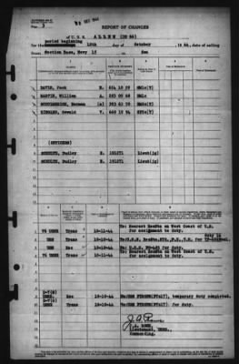 Thumbnail for Report of Changes > 12-Oct-1944