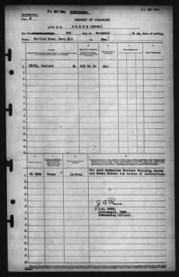 Thumbnail for Report of Changes > 3-Nov-1944