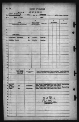 Thumbnail for Report of Changes > 30-Nov-1944