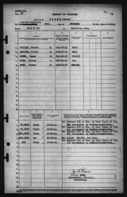 Thumbnail for Report of Changes > 25-Dec-1944