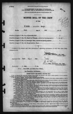 Muster Rolls > 1-Jul-1945