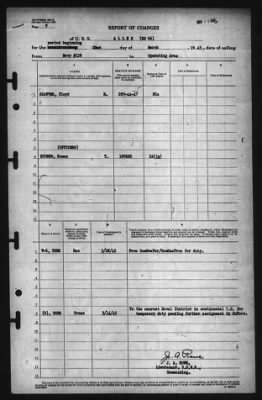 Thumbnail for Report of Changes > 22-Mar-1945