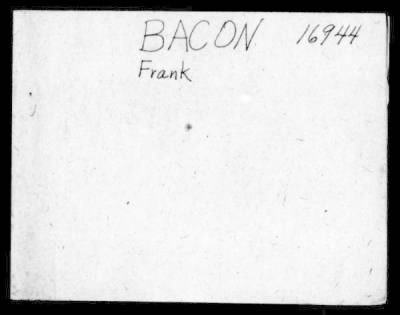 Thumbnail for Frank > Bacon, Frank (21)