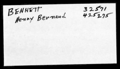 Thumbnail for Henry Benjamin > Bennett, Henry Benjamin (27)