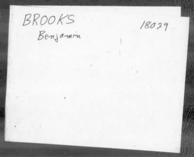 Thumbnail for Benjamin > Brooks, Benjamin (19)