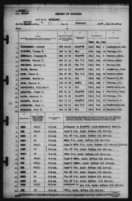 Report of Changes > 15-Feb-1944