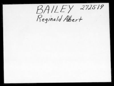 Thumbnail for Reginald Albert > Bailey, Reginald Albert