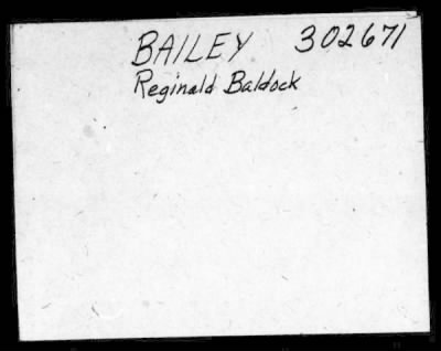 Thumbnail for Reginald Albert > Bailey, Reginald Albert