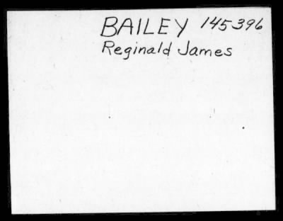 Thumbnail for Reginald Charles > Bailey, Reginald Charles (23)