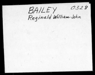 Thumbnail for Reginald Walter > Bailey, Reginald Walter (21)