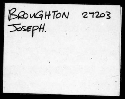 Thumbnail for Joseph > Broughton, Joseph