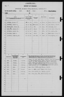 Report of Changes > 31-Jul-1941