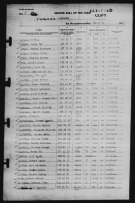 Muster Rolls > 31-Mar-1942