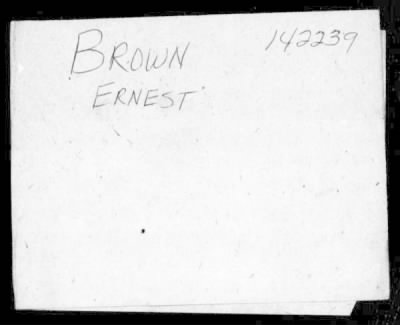 Thumbnail for Ernest > Brown, Ernest (15)