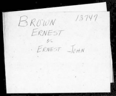 Thumbnail for Ernest > Brown, Ernest (22)