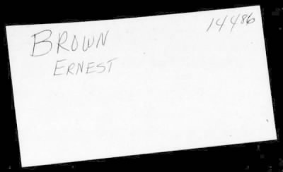 Thumbnail for Ernest > Brown, Ernest (18)