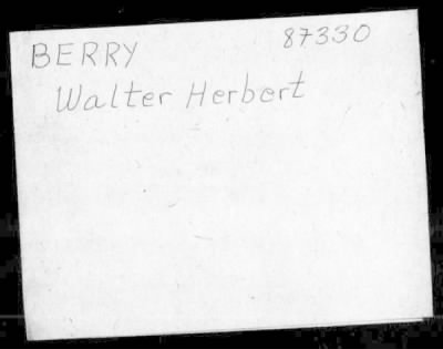 Thumbnail for Walter Henry > Berry, Walter Henry (20)