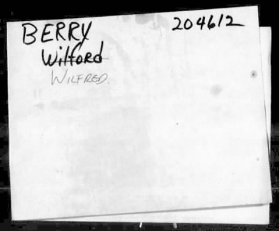 Thumbnail for Wilfred > Berry, Wilfred (26)