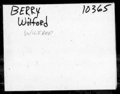 Thumbnail for Wilfred > Berry, Wilfred (21)