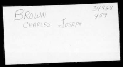 Thumbnail for Charles Joseph > Brown, Charles Joseph (31)