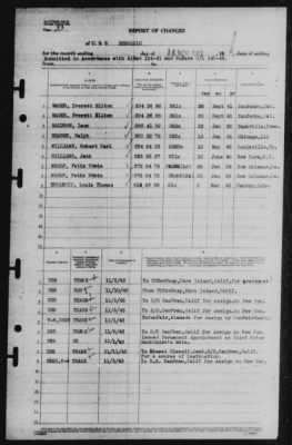 Thumbnail for Report of Changes > 16-Nov-1943