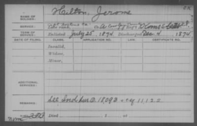 Thumbnail for Regiment Cowley County > Company Capt Nortons Co. A