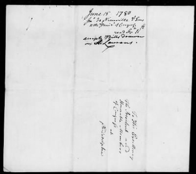 Thumbnail for Copies of letters from John de Neufville and Son to the President of Congress, 1780-82.