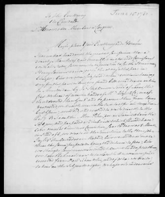 Copies of letters from John de Neufville and Son to the President of Congress, 1780-82.