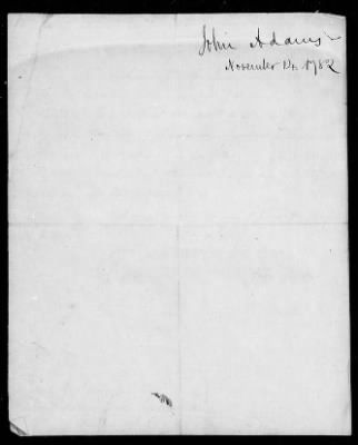 Diplomatic despatches received from John Adams, 1779-83 and 1785.