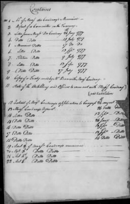 Thumbnail for Lists of letters and committee reports from Office of the Secretary of Congress, 1775-88.