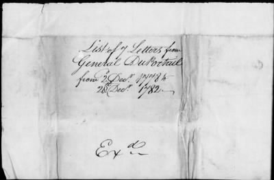 Thumbnail for Lists of letters and committee reports from Office of the Secretary of Congress, 1775-88.