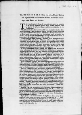 Thumbnail for Broadsides of the Continental Congress, 1775-88 (incomplete).