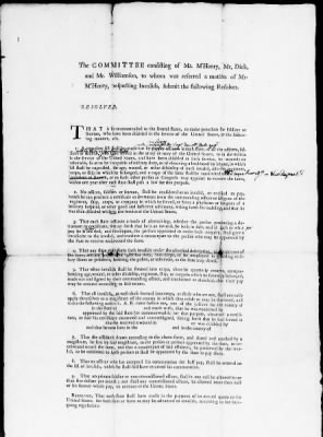 Thumbnail for Broadsides of the Continental Congress, 1775-88 (incomplete).