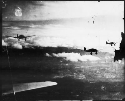 #61 - Bataan. Japanese Airplanes Bombing