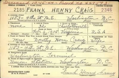 Thumbnail for Frank Henry > Craig, Frank Henry