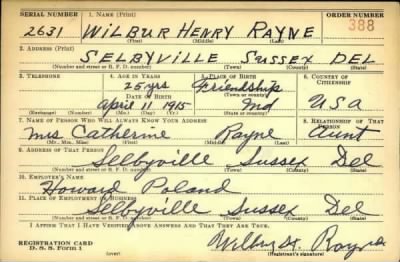 Thumbnail for Wilbur Henry > Rayne, Wilbur Henry